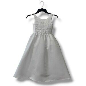 Cherish White Flower Girl Dress Size 5 Formal Special Occasion Classic